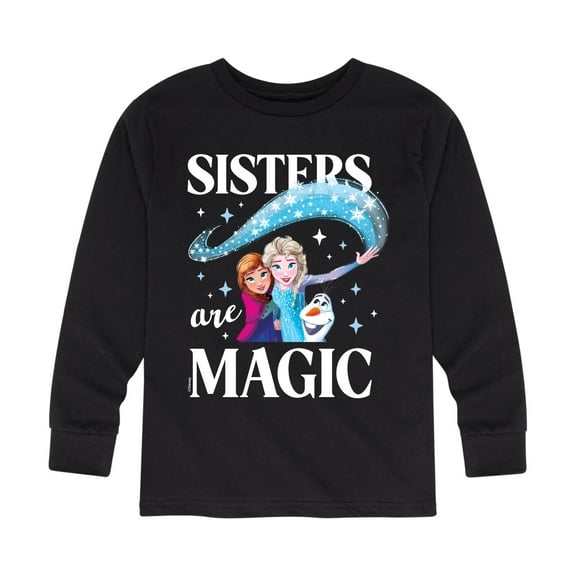 Frozen - Sisters Are Magic - Toddler And Youth Long Sleeve Graphic T-Shirt