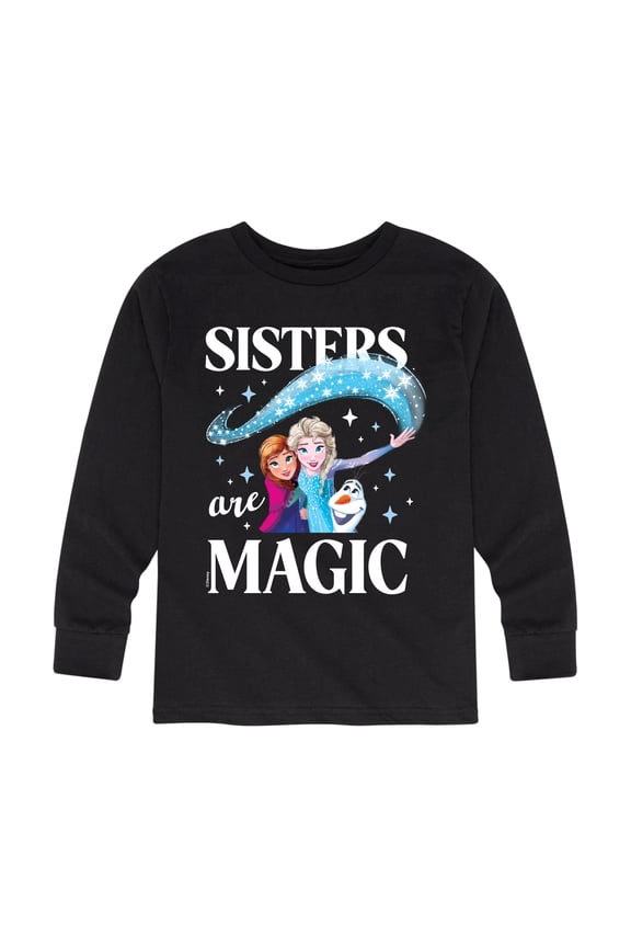 Frozen - Sisters Are Magic - Toddler And Youth Long Sleeve Graphic T-Shirt