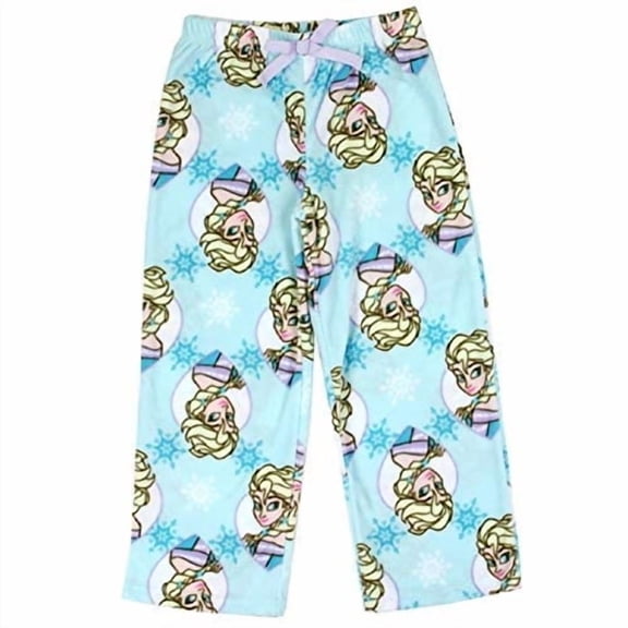 Frozen Sisters Elsa Follow The Journey Lounge Pants Pajamas (8) Blue