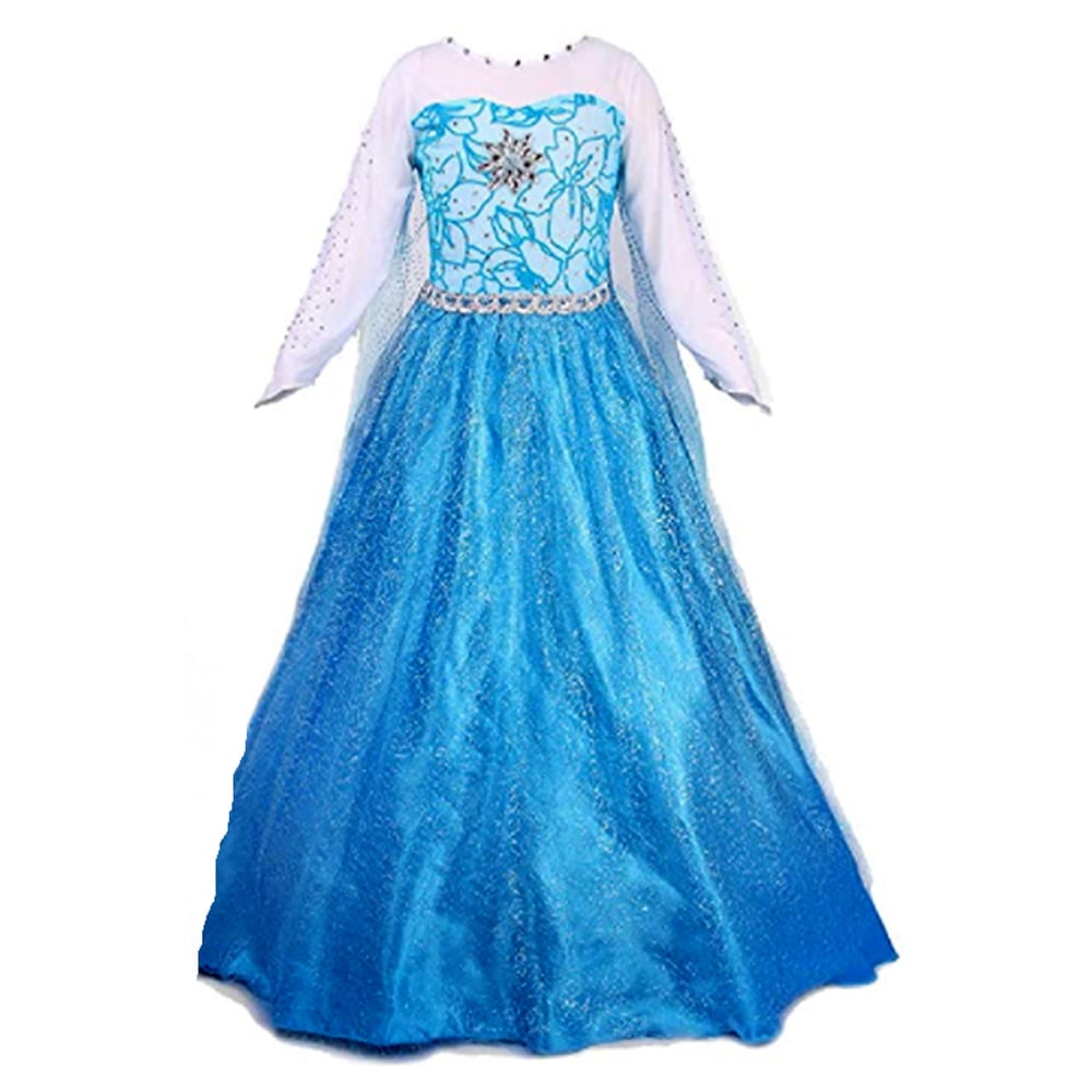 Frozen Snow Queen Elsa Dress Halloween Costume