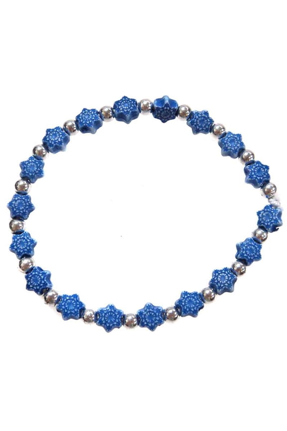 Frozen Snowflakes Bracelet (Dark Blue)