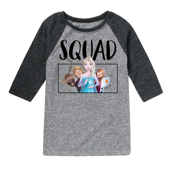 Frozen - Squad - Toddler And Youth Raglan Graphic T-Shirt