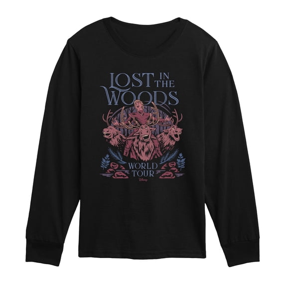 Frozen - Sven Lost in the Woods Tour - Youth Boys Long Sleeve Graphic T-Shirt