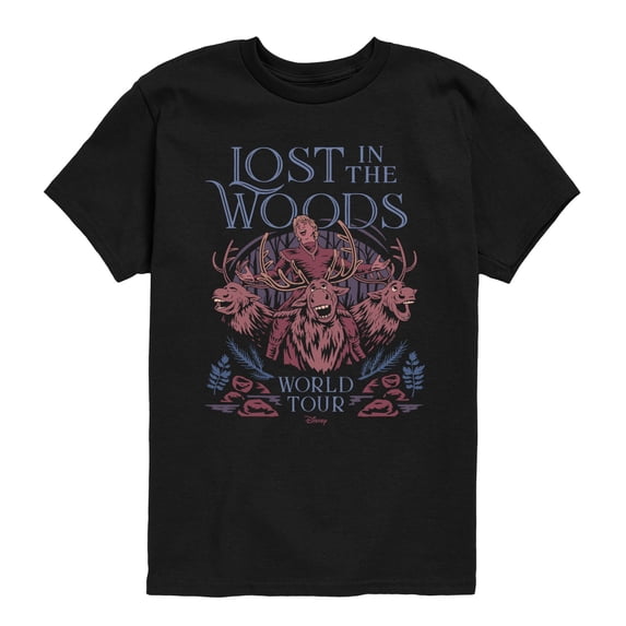 Frozen - Sven Lost in the Woods Tour - Youth Boys Short Sleeve Graphic T-Shirt