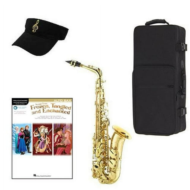 Frozen Tangeled Enchanted Alto Saxophone Pack - Includes Alto Sax w/Case &amp; Accessories, Disney Play Along Book