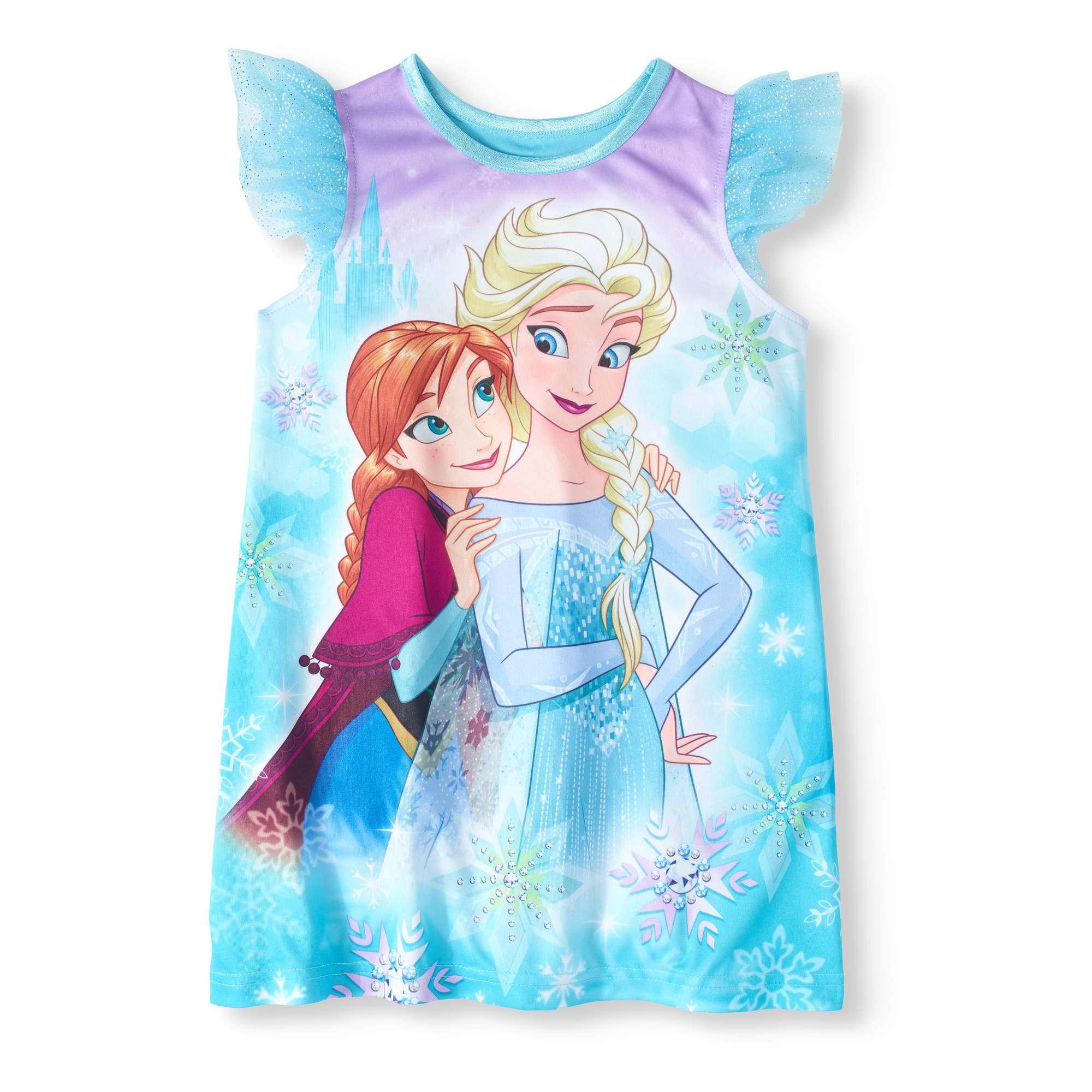 Frozen Toddler Girl Flutter Sleeve Nightgown