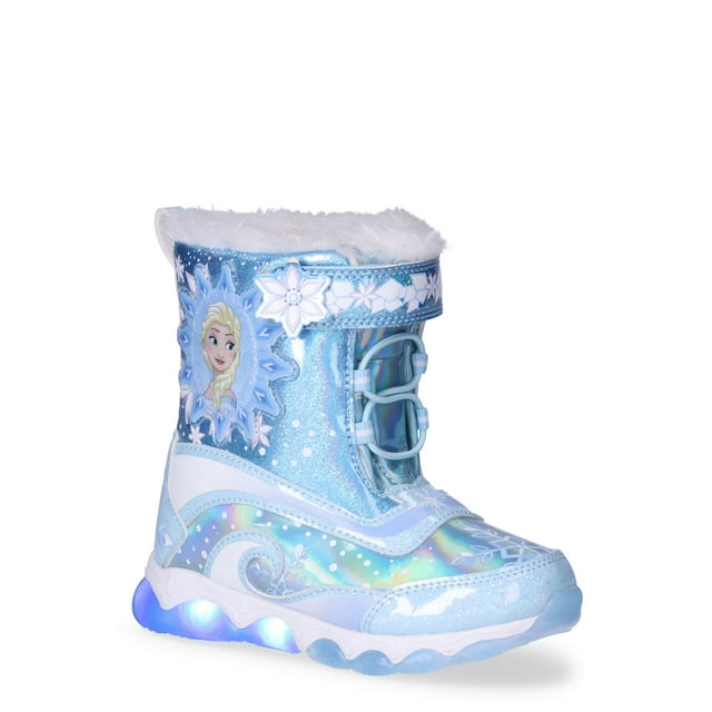 Frozen Toddler Girl Light Up Winter Snow Boots, Sizes 712