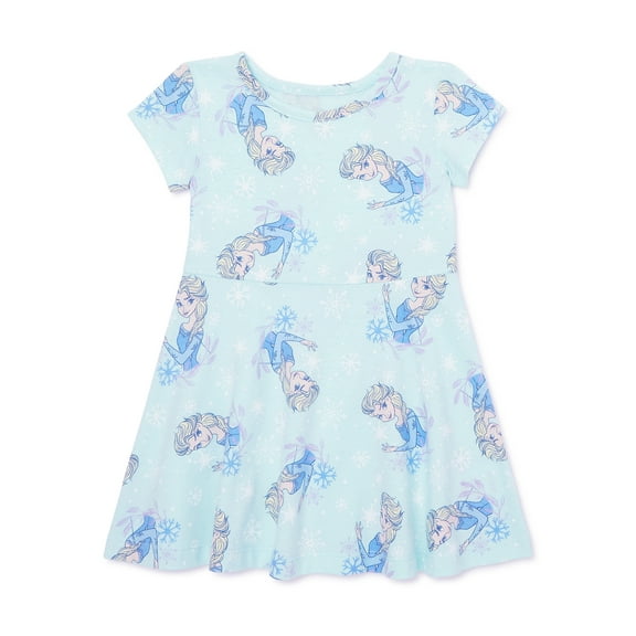 Frozen Toddler Girl Print Skater Dress, Sizes 12M-5T