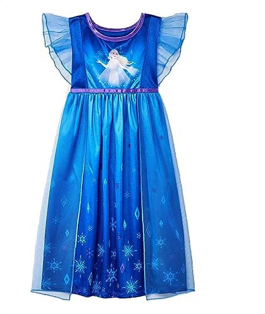 Frozen Toddler Girls' Elsa Fantasy NightGown - Blue (3t, Blue ...