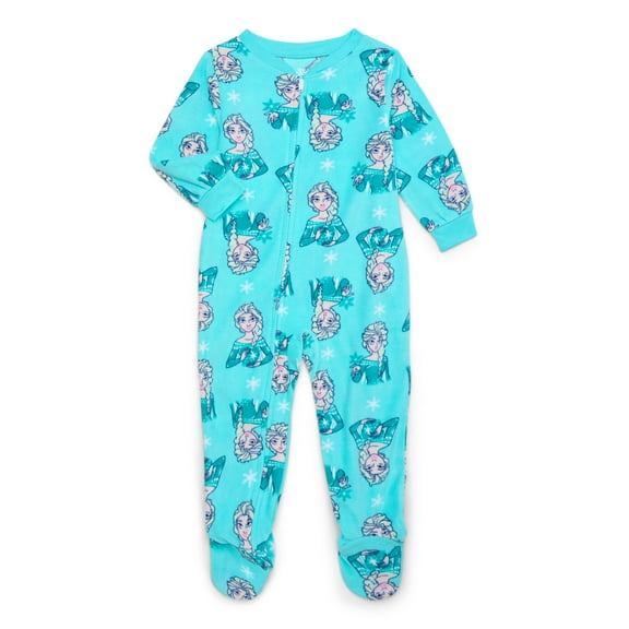 Frozen Toddler Girls Elsa Footed Pajama Blanket Sleeper, One-Piece, Sizes 12M-5T