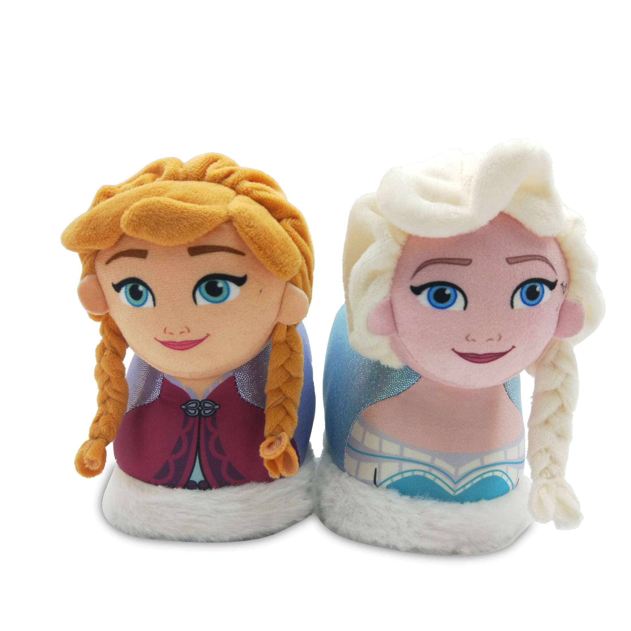 Pyamas Elsa Frozen Toddler Girls Elsa and Anna Slip On Slippers - Walmart.com