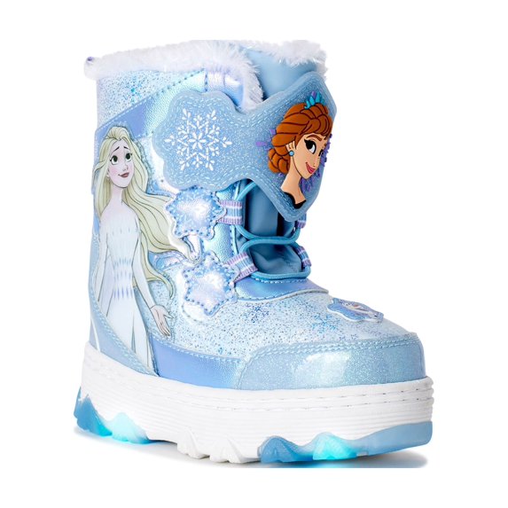 Frozen Toddler Girls Light up Snow Boots, Sizes 7-12