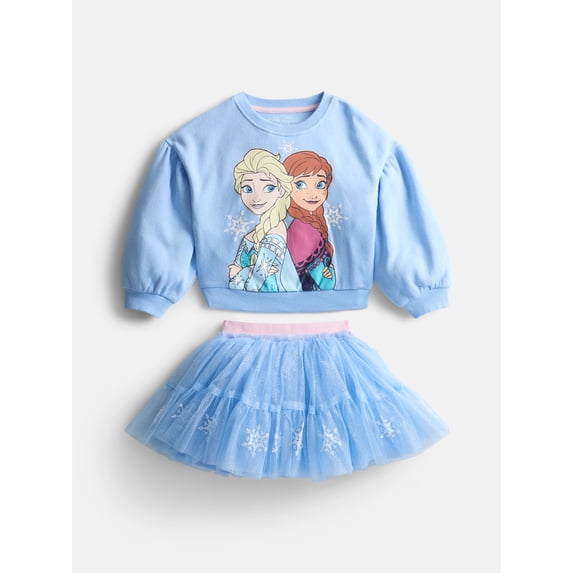 Frozen Toddler Girls Graphic Sweatshirt and Tutu Skirt, 2-Piece, Sizes 12M-5T