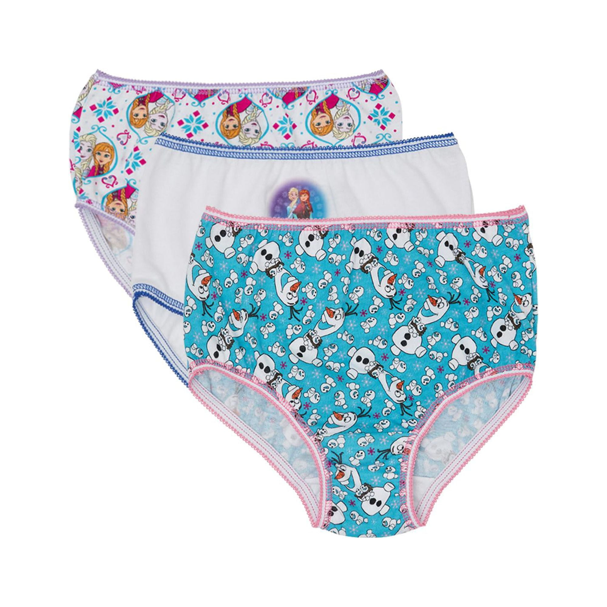 Disney Frozen Girls Knickers, Multipack Briefs For Girls, Ages 3