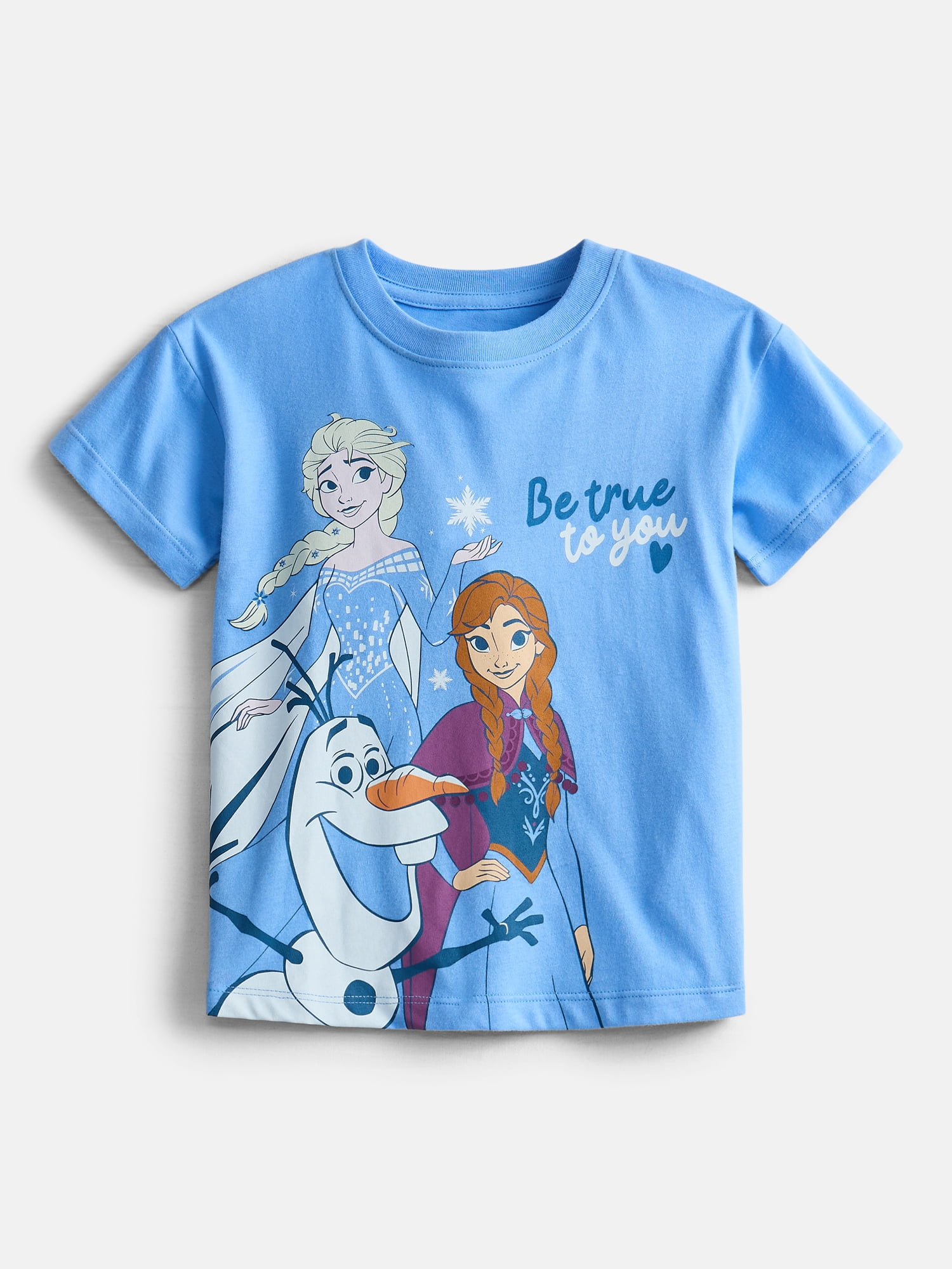 Disney Frozen Toddler Girls' Graphic Tee with Short Sleeves, Sizes 12M-5T