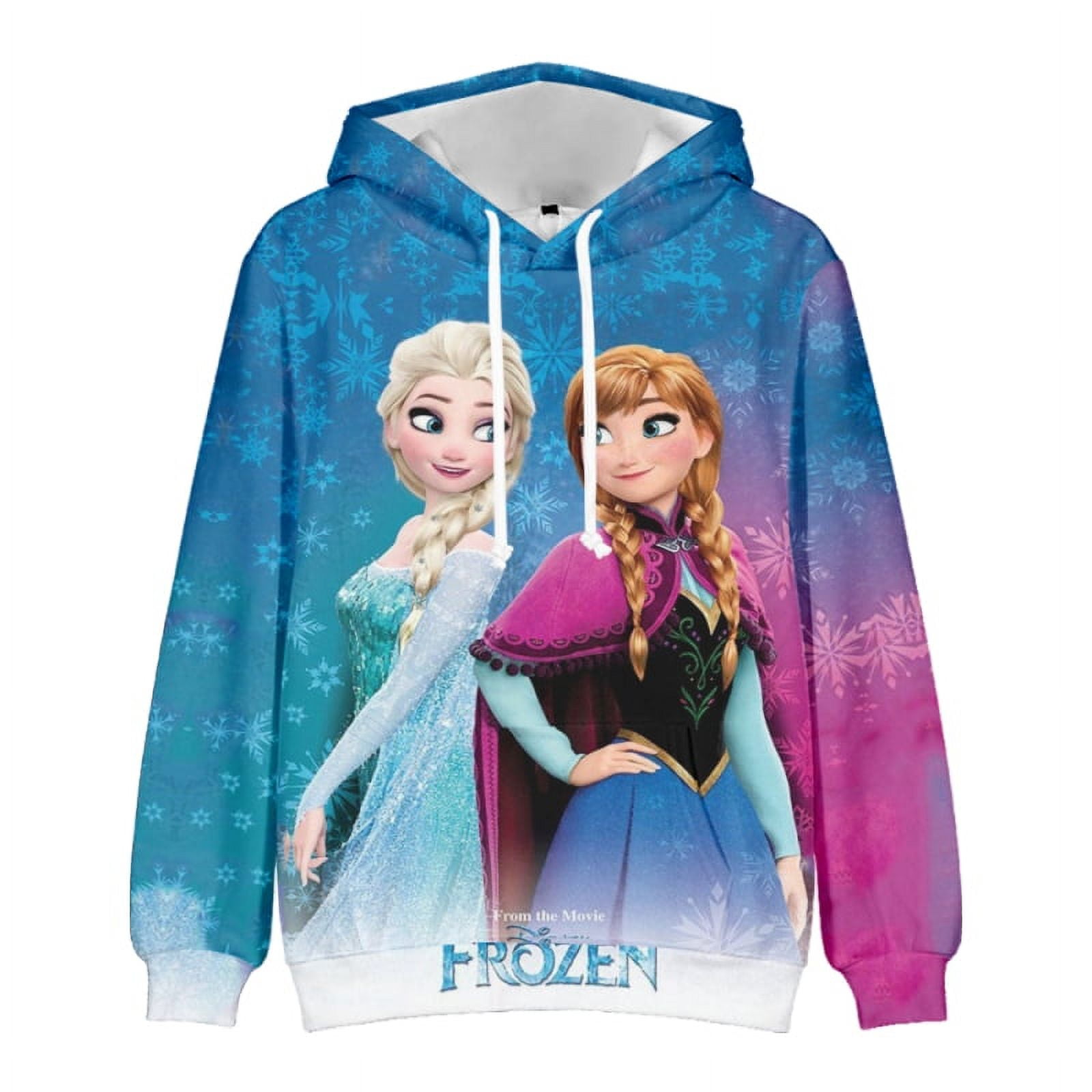 Frozen Universal Comfortable Hooded Jacket Sportswear Cartoon Tracksuit Men  Women (Adult-2XL) - Walmart.com