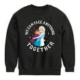thumbnail image 1 of Frozen - We Can Face Anything - Toddler And Youth Crewneck Fleece Sweatshirt, 1 of 5