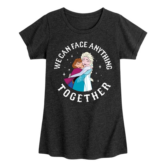 Frozen - We Can Face Anything - Toddler And Youth Girls Short Sleeve Graphic T-Shirt
