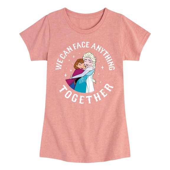Frozen - We Can Face Anything - Toddler And Youth Girls Short Sleeve Graphic T-Shirt