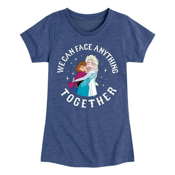 Frozen - We Can Face Anything - Toddler And Youth Girls Short Sleeve Graphic T-Shirt