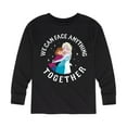 thumbnail image 1 of Frozen - We Can Face Anything - Toddler And Youth Long Sleeve Graphic T-Shirt, 1 of 5