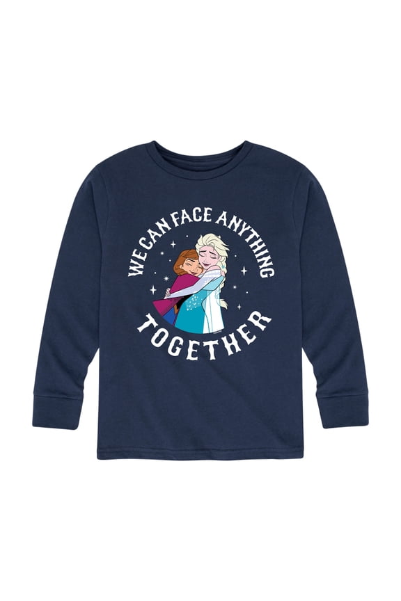 Frozen - We Can Face Anything - Toddler And Youth Long Sleeve Graphic T-Shirt