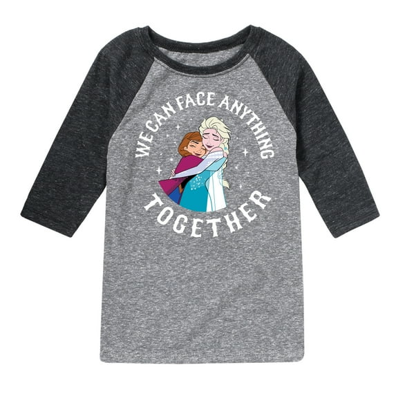 Frozen - We Can Face Anything - Toddler And Youth Raglan Graphic T-Shirt