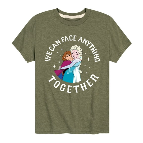 Frozen - We Can Face Anything - Toddler And Youth Short Sleeve Graphic T-Shirt
