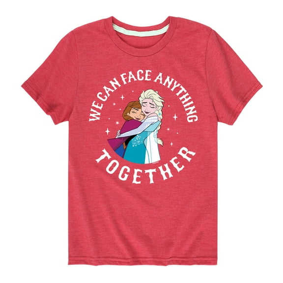 Frozen - We Can Face Anything - Toddler And Youth Short Sleeve Graphic T-Shirt