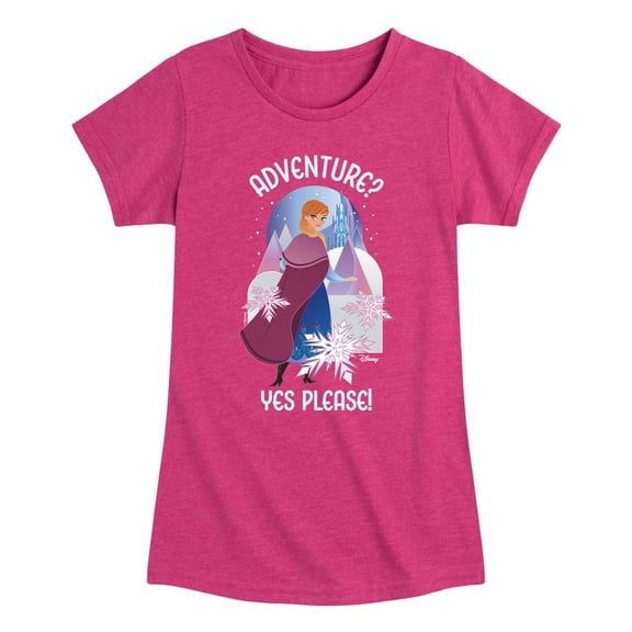 Frozen - Winter - Adventure? Yes Please! - Toddler & Youth Girls Short Sleeve Graphic T-Shirt