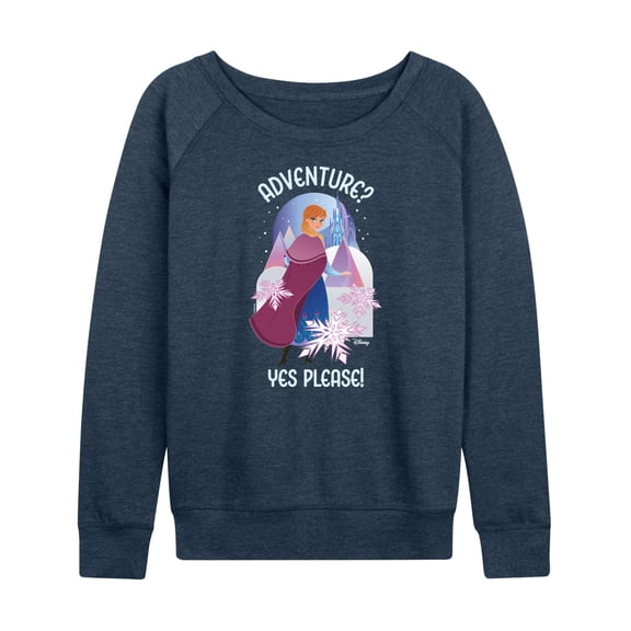 Frozen - Winter - Adventure? Yes Please! - Women's Lightweight French Terry Long Sleeve Shirt