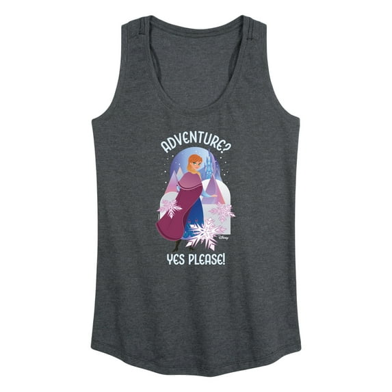 Frozen - Winter - Adventure? Yes Please! - Women's Racerback Tank Top