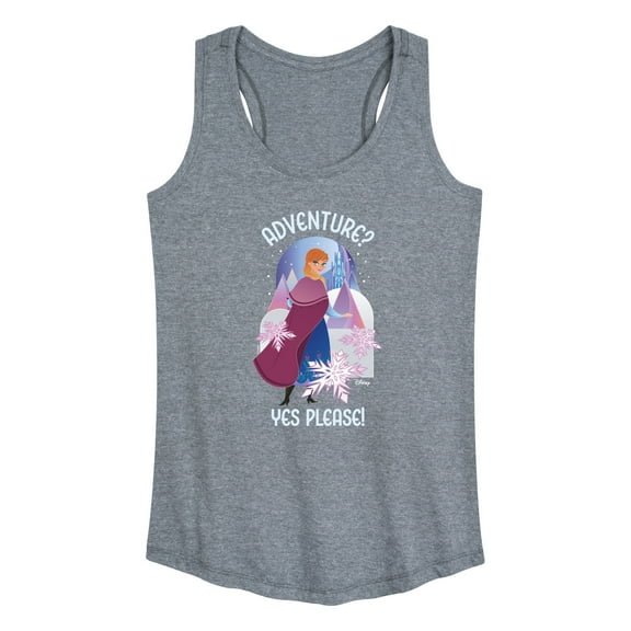 Frozen - Winter - Adventure? Yes Please! - Women's Racerback Tank Top