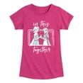 thumbnail image 1 of Frozen - Winter - Anna & Elsa In This Together - Toddler & Youth Girls Short Sleeve Graphic T-Shirt, 1 of 5