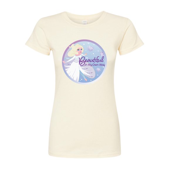 Frozen - Winter - Beautiful In My Own Way - Juniors Fitted Graphic T-Shirt