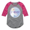 thumbnail image 1 of Frozen - Winter - Beautiful In My Own Way - Toddler & Youth Girls Raglan Graphic T-Shirt, 1 of 5