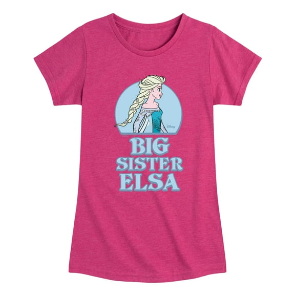 Frozen - Winter - Big Sister Elsa - Toddler & Youth Girls Short Sleeve Graphic T-Shirt