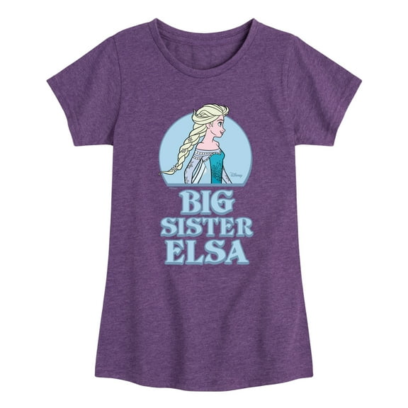 Frozen - Winter - Big Sister Elsa - Toddler & Youth Girls Short Sleeve Graphic T-Shirt