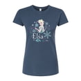 thumbnail image 1 of Frozen - Winter - Elsa & Snowflakes - Juniors Fitted Graphic T-Shirt, 1 of 5