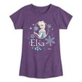 thumbnail image 1 of Frozen - Winter - Elsa & Snowflakes - Toddler & Youth Girls Short Sleeve Graphic T-Shirt, 1 of 5