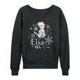 thumbnail image 1 of Frozen - Winter - Elsa & Snowflakes - Women's Lightweight French Terry Long Sleeve Shirt, 1 of 5