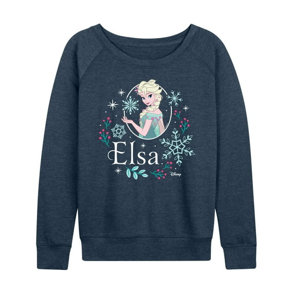 Frozen - Winter - Elsa & Snowflakes - Women's Lightweight French Terry Long Sleeve Shirt