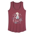 thumbnail image 1 of Frozen - Winter - Elsa & Snowflakes - Women's Racerback Tank Top, 1 of 5