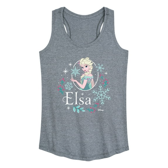 Frozen - Winter - Elsa & Snowflakes - Women's Racerback Tank Top