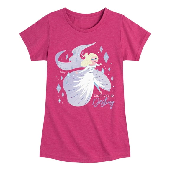 Frozen - Winter - Find Your Destiny - Toddler & Youth Girls Short Sleeve Graphic T-Shirt