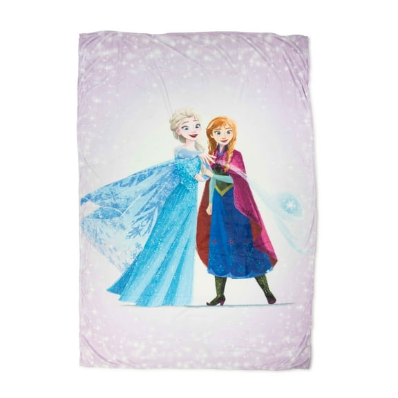 Disney Frozen Winter Frost Adventures 62x90 Kids Throw Blanket - Soft & Cozy Bedding Accessories