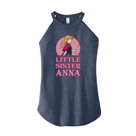 Frozen - Winter - Little Sister Anna - Juniors High Neck Tank Top