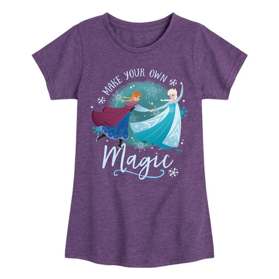 Frozen - Winter - Make Your Own Magic - Toddler & Youth Girls Short Sleeve Graphic T-Shirt