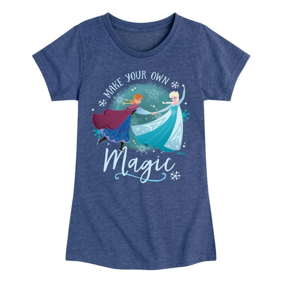 Frozen - Winter - Make Your Own Magic - Toddler & Youth Girls Short Sleeve Graphic T-Shirt