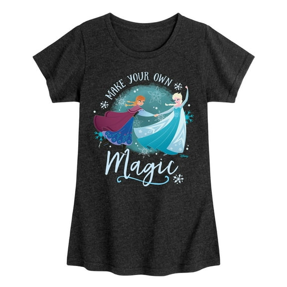 Frozen - Winter - Make Your Own Magic - Toddler & Youth Girls Short Sleeve Graphic T-Shirt